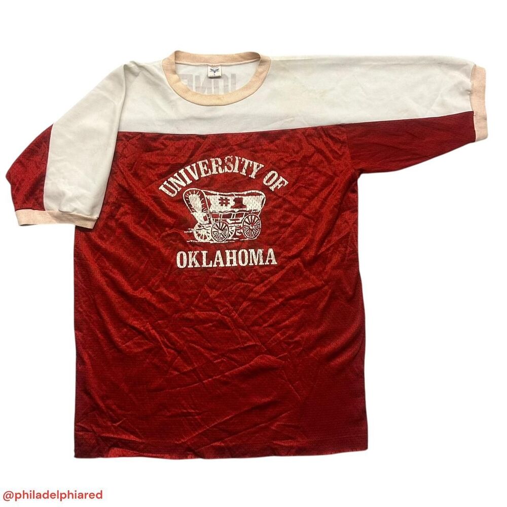 Vintage 1970s University of Oklahoma  football practice jersey artex Large